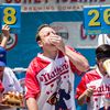 Joey Chestnut Eats Record-Breaking 72 Nathan's Hot Dogs For 10th Mustard Belt